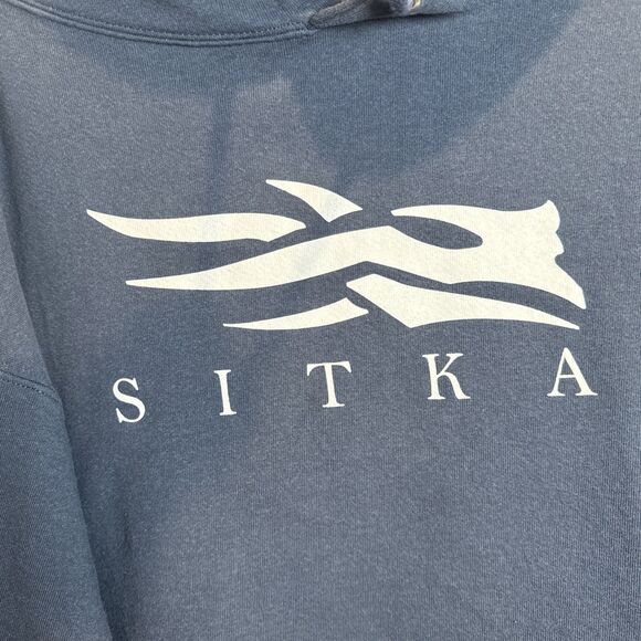 Sitka Men's Icon Pullover Hoodie Navy Blue Size XXL Hunting Outdoor Style 20226 - Picture 7 of 14